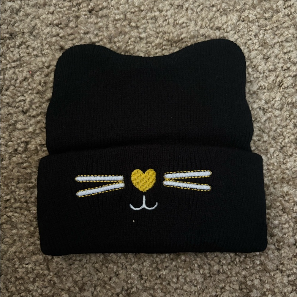 Kitty baby beanie
